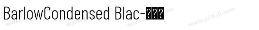 BarlowCondensed Blac字体转换